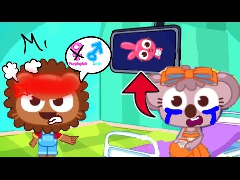 Poor purplepink was Adopted by a luca | Papo sad story | Papo town world | Papo animation