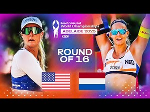 Nuss/Brasher vs. Stam/Schoon - Beach World Championships 2025 | Highlights | Round of 16
