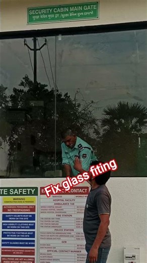 fix glass fiting kese kare 👍