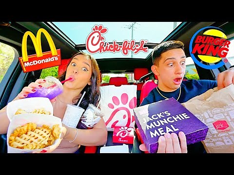 LETTING THE PERSON IN FRONT OF US DECIDE WHAT WE EAT FOR 24 HOURS!