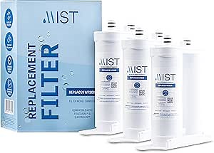 Mist WF2CB Water Filter Replacement for Frigdaire & Electrolux, Refrigerator Water Filter compatible with PureSource2, FC100, Kenmore 9916, 469916, EWF2CBPA, NGFC 2000-WF2CB (3 pack)