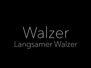 Langsamer Walzer - Damensolo