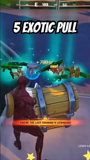 Fortnite Reload Gameplay - 5 Exotic Weapons Chest Pull!