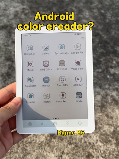 Android color ereader? Yes! It is Bigme B6! The Bigme B6 is an Android 14 Octa-Core eReader with a Color Eink screen. It offers 4 64GB storage and 1 TB TF card slot. Perfect for reading long time, even reading in the sun, it is glare-free and eyefriendly, reducing eye strain. #ereader #eink #eyefriendly #b6 #bigme