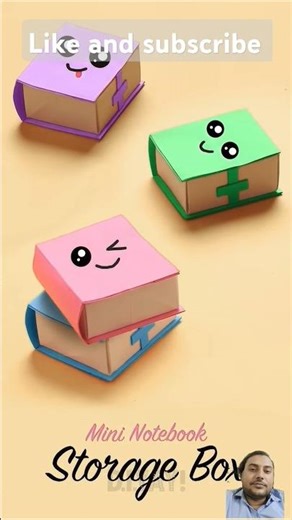 Learn how to make DIY Mini Book Storage Box.#diy #papercraft #storagebox#shorts #trending #diy