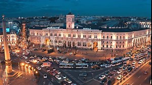Vosstaniya Square And Nevsky Prospect