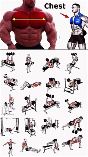 20 Chest Exercises in One Video 🔥 Build Massive Chest