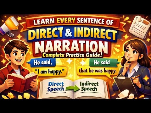 Master Narration Once and For All! | Complete Guide & Exercise Practice | Grammar Enhancer | by S. A