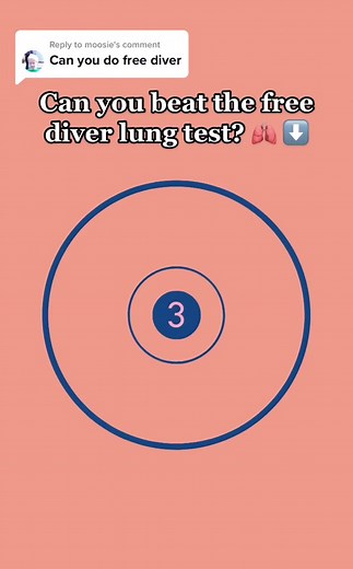 Can you beat the free diver lung test? 🫁 ⬇️