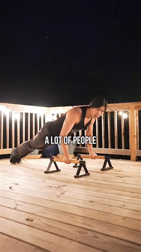 Hampton on Instagram: "Pushups aren't that deep But they could be You don't need to "stretch" every workout, but a fuller range of motion is usually good. Just make sure you build up with easier variations if you're not used to it! No shame in it being surprisingly difficult or you being surprisingly sore. Forces are high in the shoulder and chest at that point. You can adapt and get stronger over time. Have a wonderful day! #hybridcalisthenics"