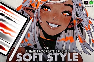 Anime Soft Style Procreate Brushes, Procreate Soft Drawing Brushes, Procreate Character Brushes, Procreate Cartoon Brushes, Procreate Marker - Etsy