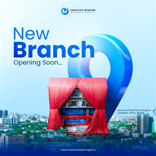 We’re expanding! Creative Wisdom is opening another branch in Uttara to bring creativity even closer to you. Stay tuned for the grand reveal! 🚀 📍 House 02, Road 17B, Sonargaon Janapath, Uttara, Dhaka | Creative Wisdom