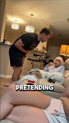 Throw Up Prank on Grandma🤣