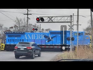 CF&E "America's 250 Birthday" Commemorative Locomotive #4033 @ Clark Road, Gary, IN