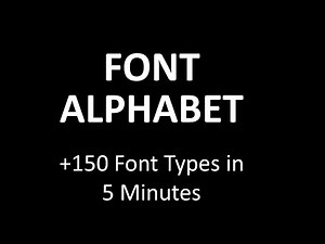 Font Alphabet | Over 150 Editing Font Styles in 5 Minutes