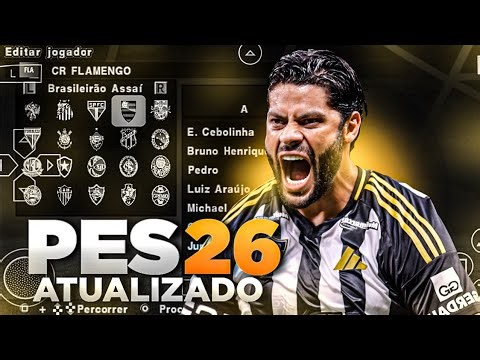 EFOOTBALL PES 2026 PPSSPP SUL AMERICANO BRASILEIRÃO E LIBERTADORES ATUALIZADOS + CANTOS DE TORCIDA