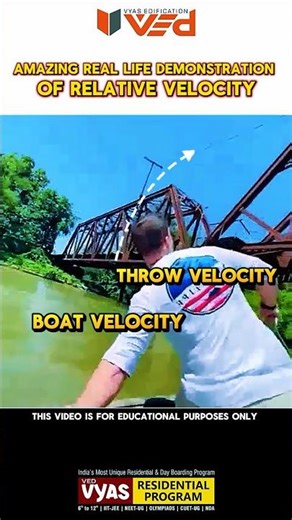 You can only UNDERSTAND this if you know VECTOR addition of VELOCITIES #shorts