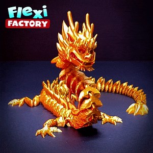 Flexi Print-in-Place Imperial Dragon with 3MF Included!