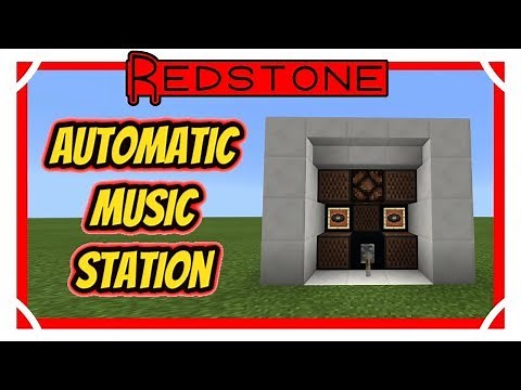 Automatic Juke Box Station Tutorial [Minecraft Bedrock Edition][MCPE]