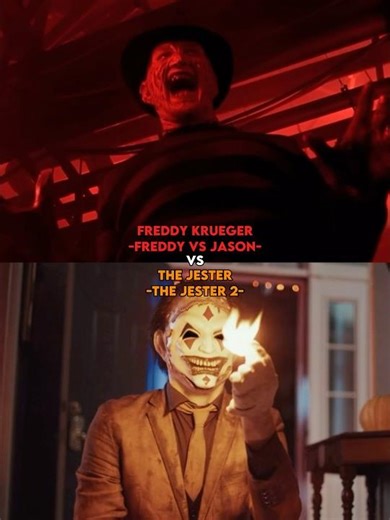 Freddy Krueger(FVJ) vs The Jester(The Jester 2) #freddykrueger #thejester #vsbattle #horror