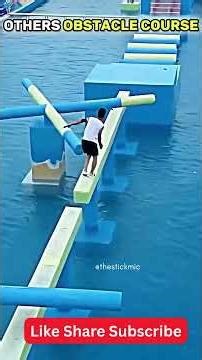 Normal skill VS King of obstacle course 😂 | The Stick Mic #shorts #comedy #funny