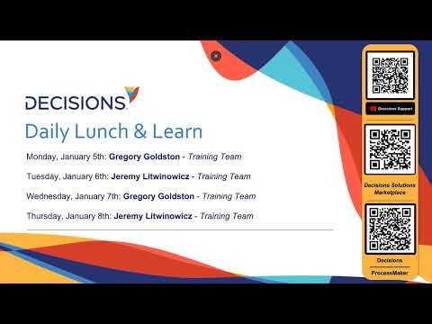 Decisions Q&A- Lunch and Learn 1/5/2025