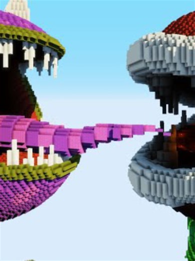 PIRANHA Plant vs CHOMPER in PvZ and Minecraft Showdown