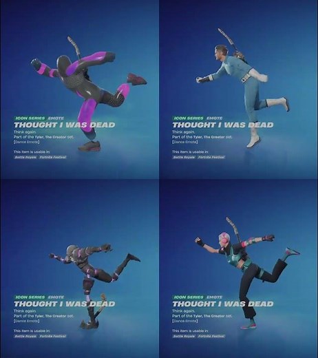 ALL ICON SERIES EMOTES & DANCES IN FORTNITE!