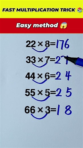 Multiplication Tricks To Make Mathematics Fun and Easy#math #multiplication
