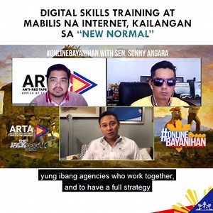 Digital skills at pagpapalawak ng access sa mabilis na internet ay kailangan para makipagsabayan sa #NewNormal. #SanaAll #DapatAll #GigEconomy #TatakPinoy #TeamPhilippines | Sonny Angara