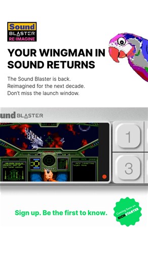 BIG NEWS! The legendary Sound Blaster is back, reimagined for the next decade! Get ready to experience audio like never before. Sign up now and be first in line when we launch on Kickstarter soon! | Creative Labs