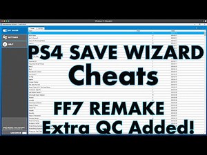 Final Fantasy 7 Remake - Max Items, Max Exp, Max AP Cheats & More - PS4 Save Wizard💥