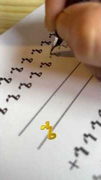 Ge'ez calligraphy for beginners letter ኄ