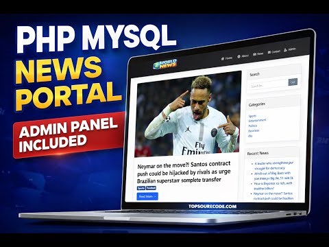 World News Portal Using PHP & MySQL | Dynamic Online News Website with Admin Panel