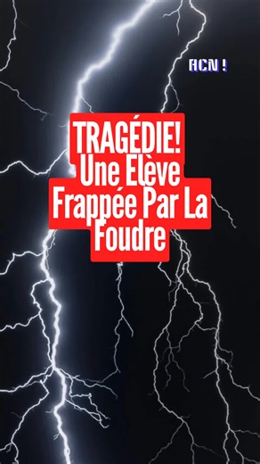 Siane Matsanga Mbadinga, élève d'une vingtaine d'années, a tragiquement perdu la vie, frappée par la foudre alors qu'elle collectait de l'eau de pluie devant chez elle. #gabontiktok🇬🇦 #acnews #foudre #eleve #tragedie