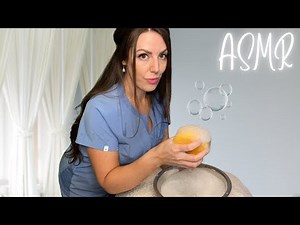Nurse Role Play - ASMR personal attention: sponge bath and lotion massage for comfort and sleep