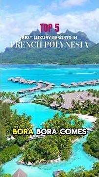 TOP 5 BEST resorts in French Polynesia! 🏆 Contact us to book! #borabora #moorea #luxuryresort