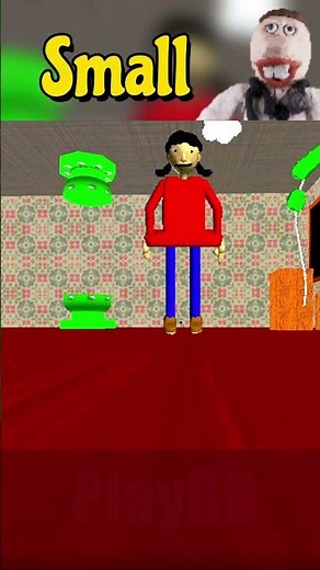 SHRUNK IN BALDI'S BASICS PLUS #baldimods #funnyshorts #baldisbasics