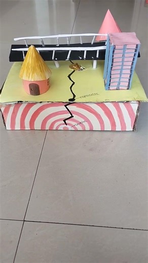 working model of earthquake🌎🌎🌏
