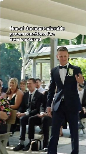 When Jarod saw Mia ❤️ #weddingceremony #wedding #firstlook #emotional