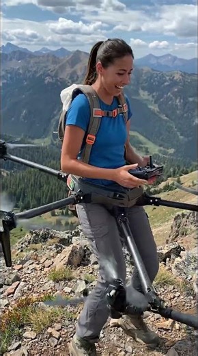 Test pasa z dronami… i unoszę się nad urwiskiem 😳