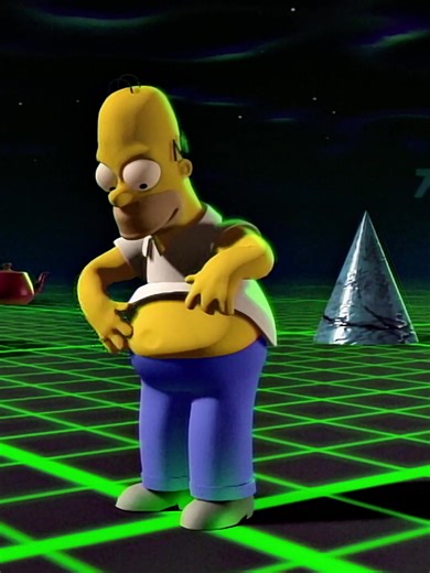 Homer's Adventure in a 3D World of The Simpsons