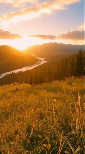 Breathtaking Drone Flyover at Golden Hour | Ultra Relaxing Cinematic Landscape (4K)