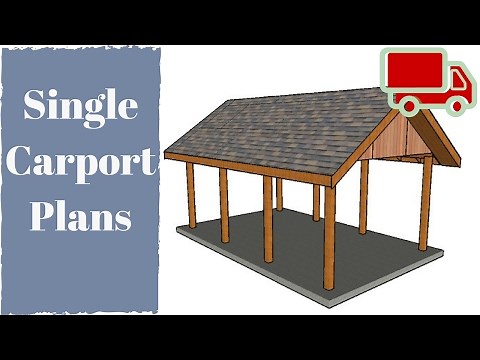 One Car Carport Plans