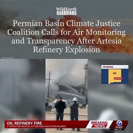 Community Coalition Calls for Air Monitoring and Transparency After Artesia Refinery Explosion