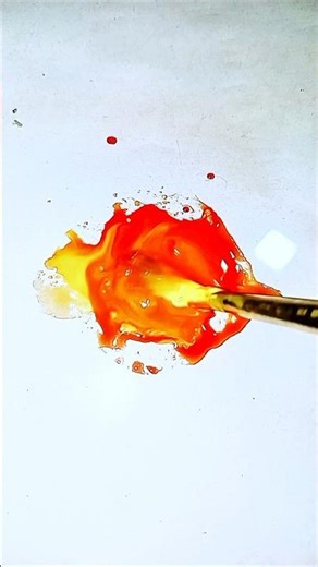 how to make orange colour🧡#_satisfying #_colormixing #_coloring #_trending #_shorts