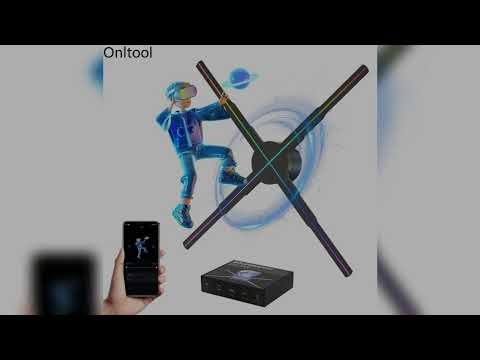 A must-have product! PD42-P65 3D Hologram Fan HD Projector LED Sign Holographic Player support Vid