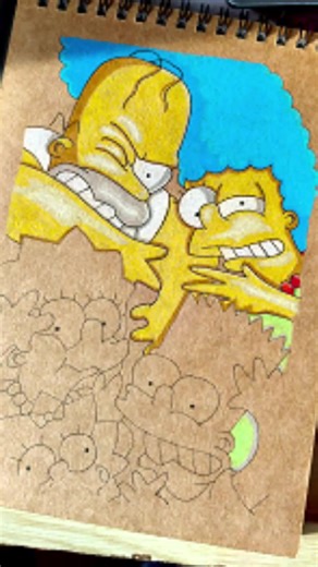 Fan Art of Homer Simpson: A Colorful Tribute