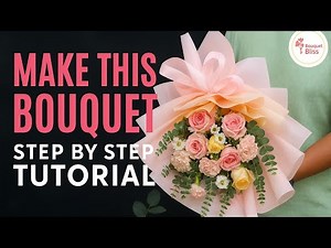 MAKE THIS BEAUTIFUL BOUQUET 🌸 | Step-by-Step Floristry Tutorial | Florist in Dubai