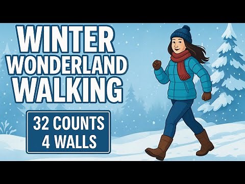 Winter Wonderland Walking Line Dance Demo | Seattle Line Dance